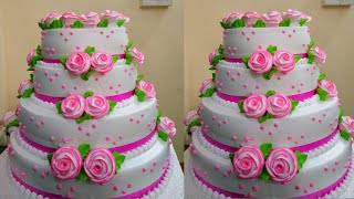 #4StepCake How To Make || Wedding Anniversary cake By #TopCakeMaster