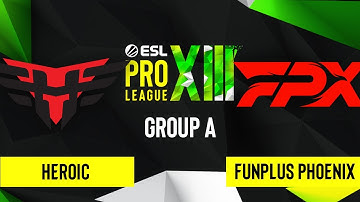 CS:GO - Heroic vs. FunPlus Phoenix [Overpass] Map 2 - ESL Pro League Season 13 - Group A
