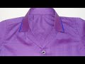 How to make coat collar in shirt