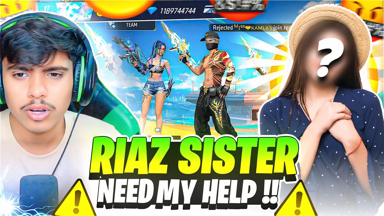 Sister Riaz RIAZ SISTER NEED MY HELP 😭😭 || CS RANKED 1 VS 4 👿 GARENA FREE FIRE ...