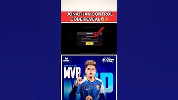 JONATHAN GAMING Control code | Best 2 finger claw control code #shorts