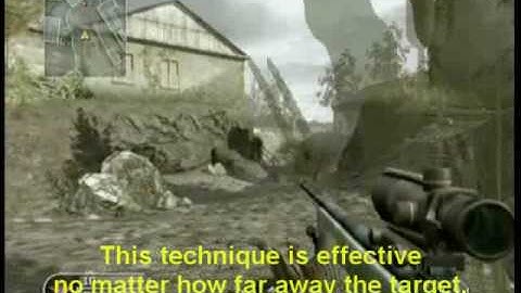 CoD4 Noscope tutorial.