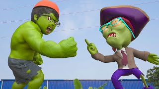 Scary Teacher 3D In Real Life : Team Game SCARY TEACHER 3D VS Giant ZOMBIE | NickHulk WIN Zombie