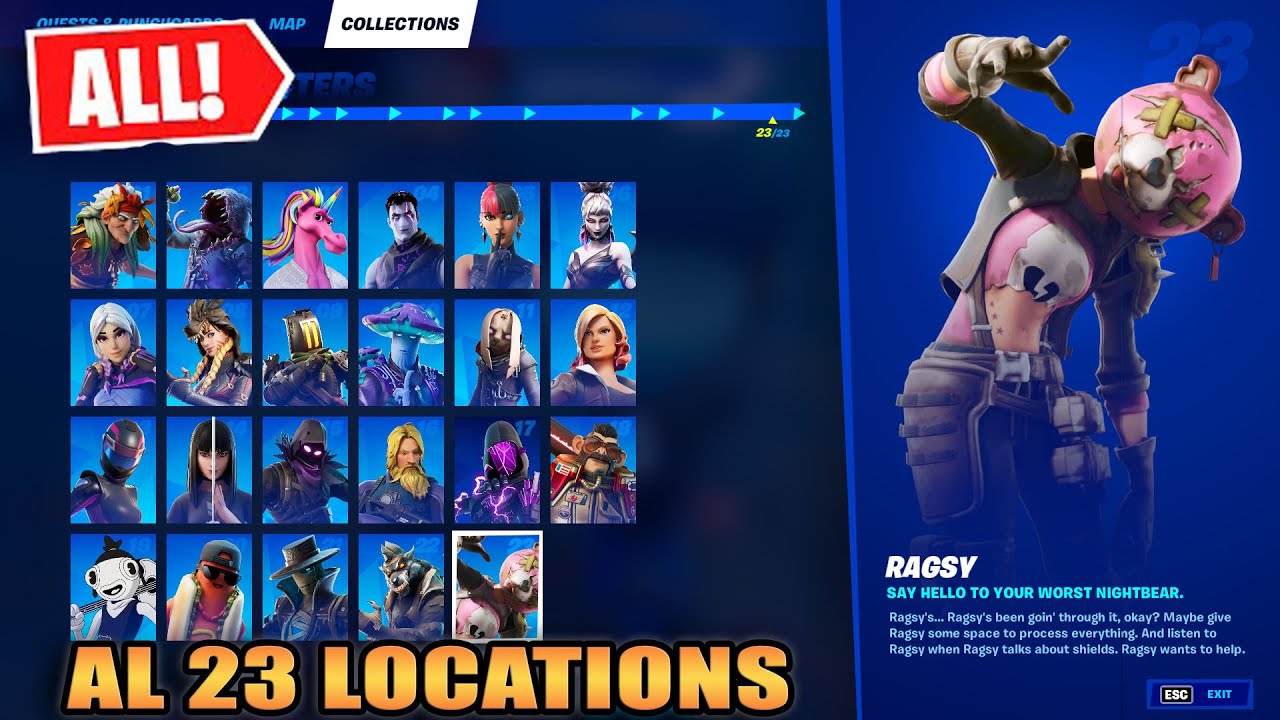 All 23 NPC Locations in Fortnite Season 8 Chapter 2! - Complete Collection Guide (All Characters)