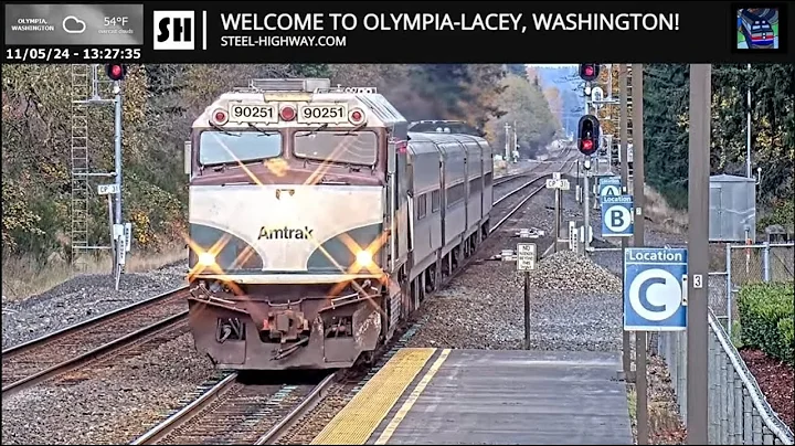 Olympia-Lacey Centennial Station Live Railcam - Olympia-Lacey, Washington #steelhighway