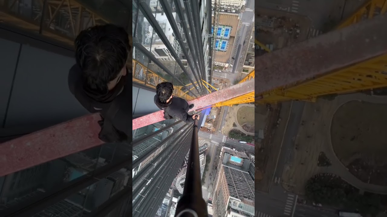 this boy climb biggest tower in the world 