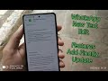 WhatsApp New Text Edit Features Add Finally Update....
