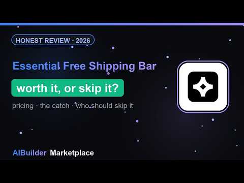 Essential Free Shipping Bar review video