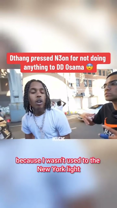 DThang Tells Neon DD Osama Not Like That 🥷🏿🇺🇲 #dthang #neon #ddosama #dd #nyc #gang #streamer #short