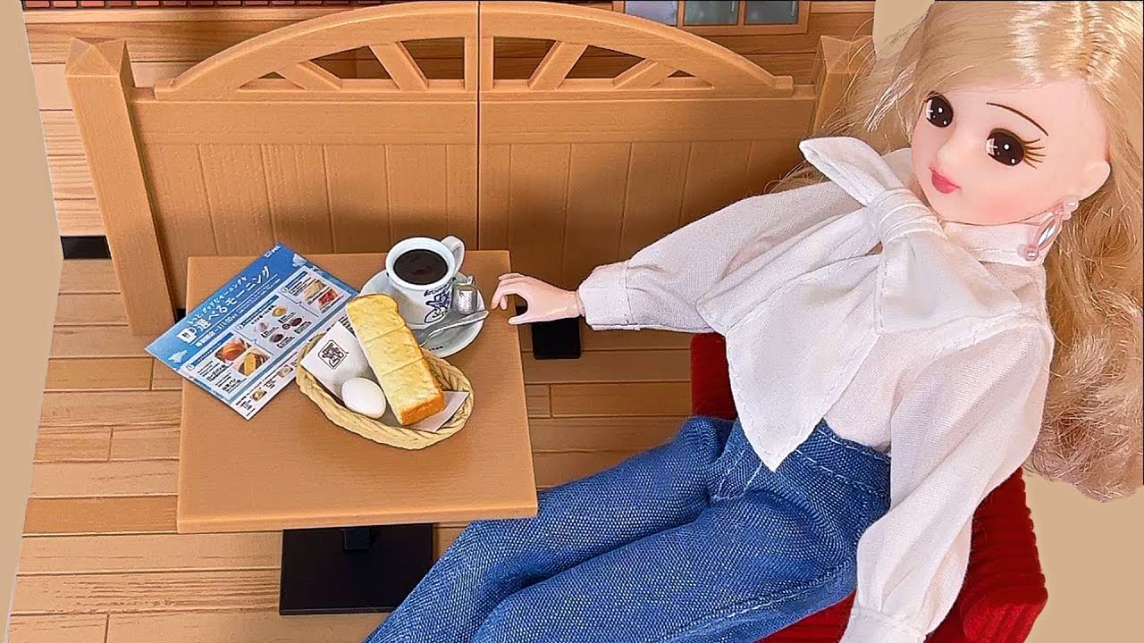 今日のコーデ（ドレスセット5選）＆コメダ珈琲店【 リカちゃん 
