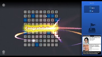 Microsoft Minesweeper Easy/Beginner in 11s