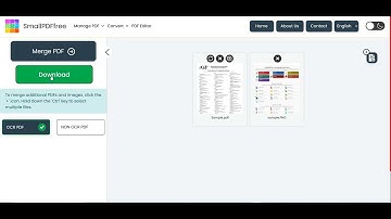 Merge PDFs with OCR or Without OCR - Add Images While Merging PDFs | SmallPDFfree