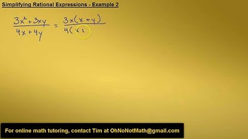Simplifying Rational Expressions, Example 2