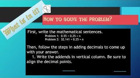 Adding and Subtracting Decimals and Mixed Decimals Part 2