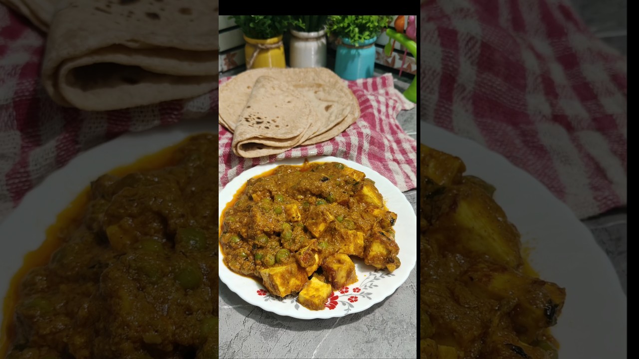& How to make Matar paneer 😋🤤 &
