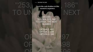 Crack the Code: Unraveling the Mystery Behind the Numeric Sequence!