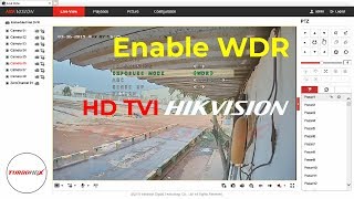 enable wdr function on tvi camera hikvision