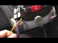 Toyota aygo/citroen C1/peugeot 107 after market radio wiring installation