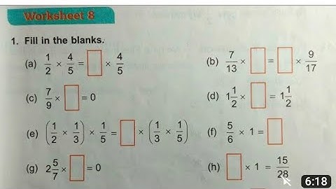 Dav Public School Class 5 Math Unit 4 Worksheet 8 || Fractional Numbers || @madhubanclasses