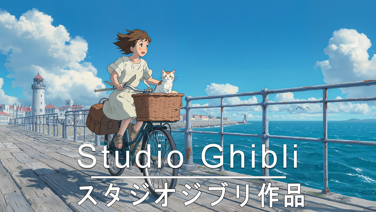 [非常好聽!!] 宮崎駿動畫歌曲 🎵 無廣告放鬆BGM，千與千尋，哈爾的移動城堡，龍貓，天空之城，魔女宅急便，風之谷，貓的報恩，借東西的小人阿莉埃蒂