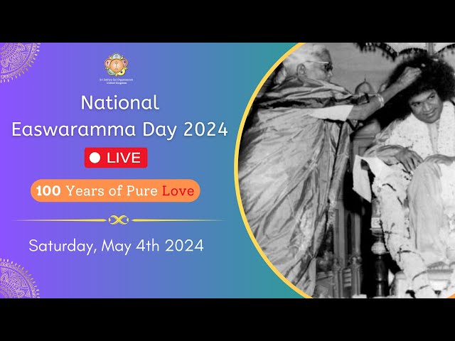 National Easwaramma Day 2024 LIVE | Saturday 4th May 2024
