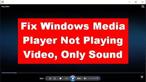 (3 Ways) Fix Windows Media Player Not Playing Video Only Sound