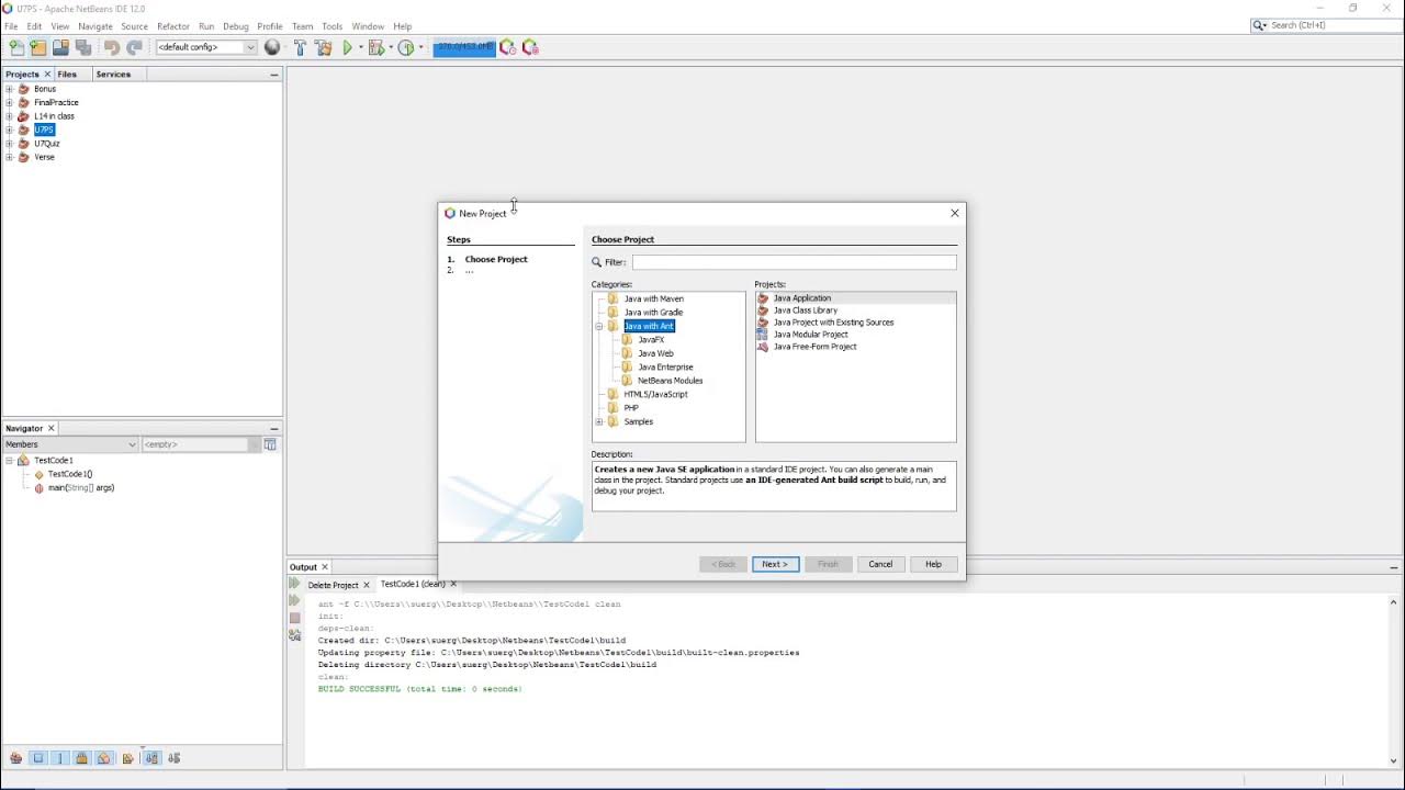 How to Create a New Java Project in NetBeans | Java Absolute Basics #1 ...