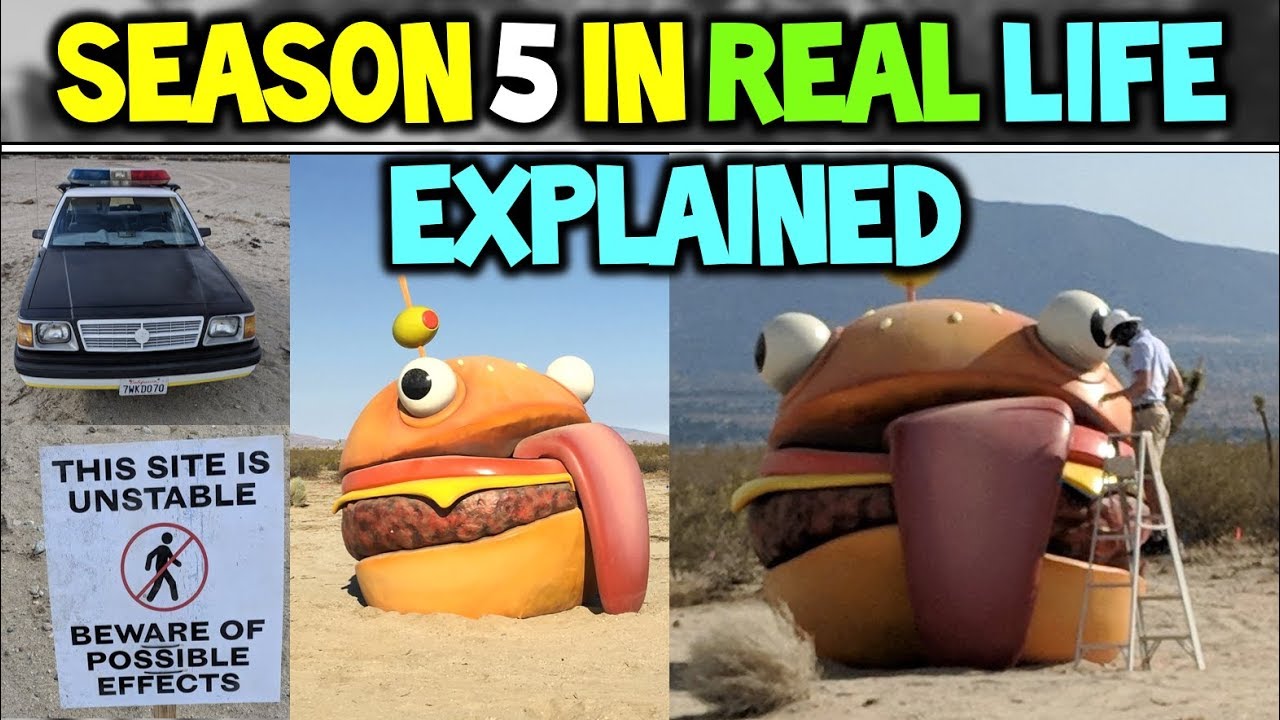 Fortnite Season 5 In Real Life Tomato Head Spotted Durrr Burger Explained Season 5 Storyline Youtube