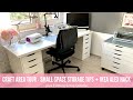 Craft Area Tour | Small Space Organization Tips, Ikea Alex Hack & Filming Set-Up