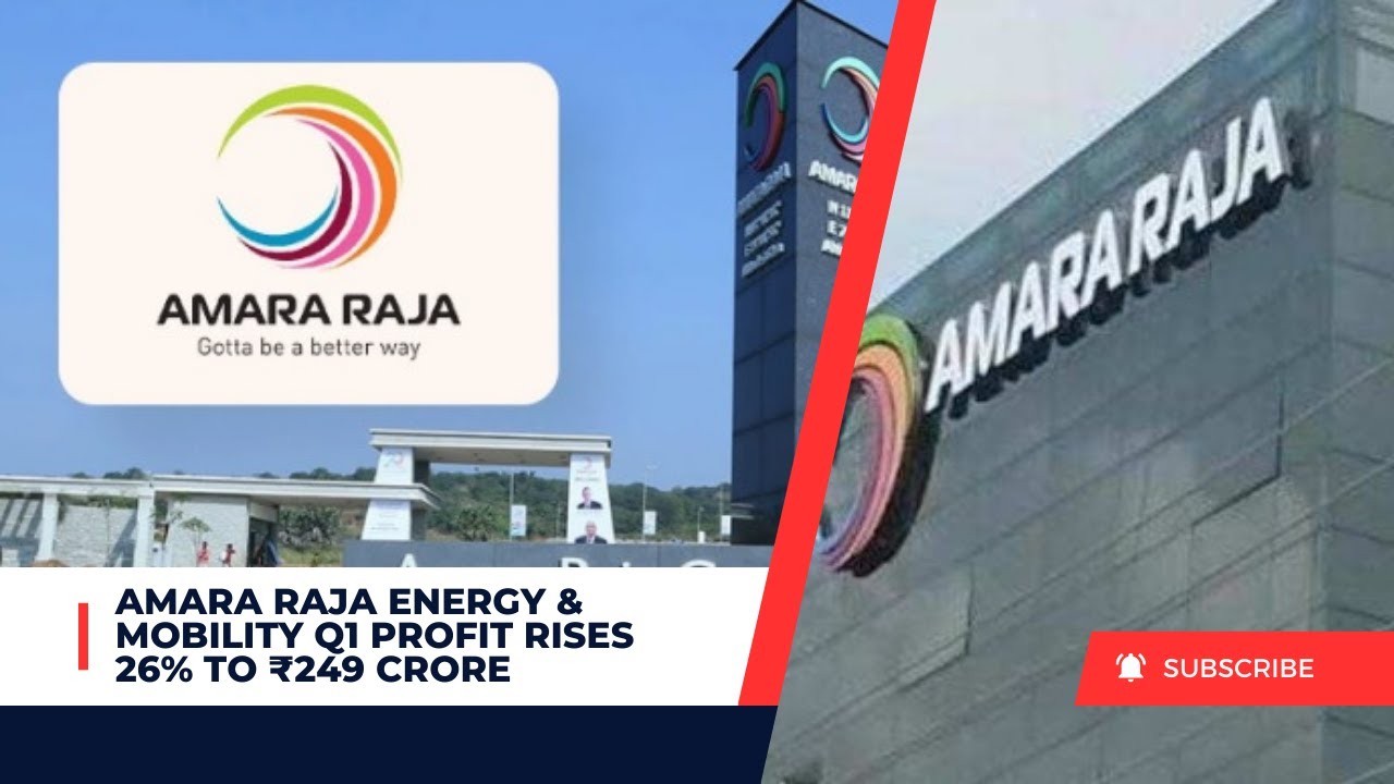 Amara Raja Energy & Mobility Q1 Profit Rises 26% to ₹249 Crore - YouTube