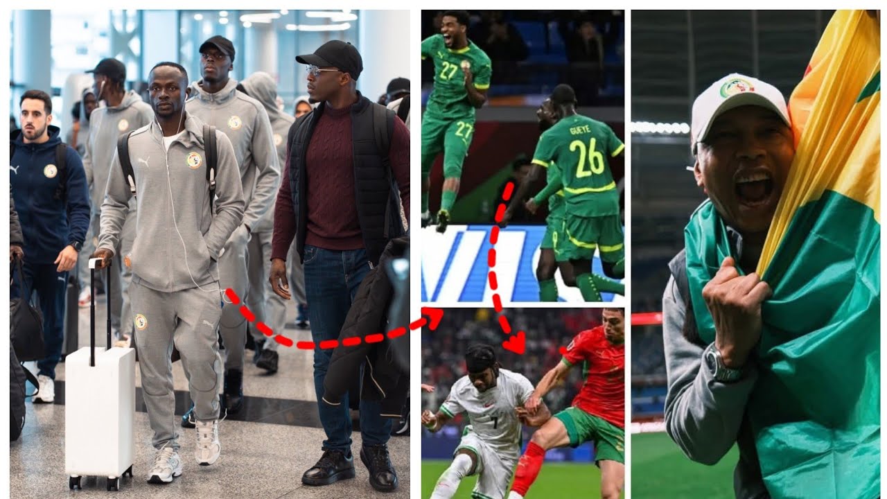 Sénégal arrive à Rabat pour la finale .. gagner Maroc malgré leur avantage .. Mission commando ..