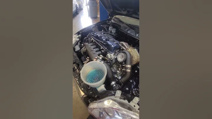 In-house Built K24 first startup 💪 #bakerbuiltgarage #k24 #ekhatch #vtec #hondacivic #turbo