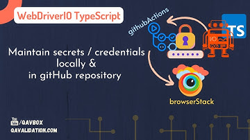 Maintaining secrets/credentials locally and in git repo for githubActions | browserStack