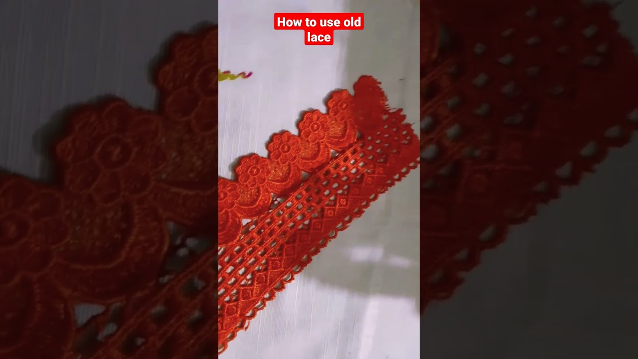 How to use old lace on your dress full video on my YouTube channel 