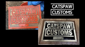 How to Acid Etch Brass with Vinyl Masking