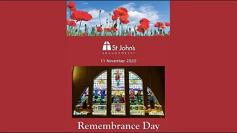 Remembrance Day November 11th, 2020
