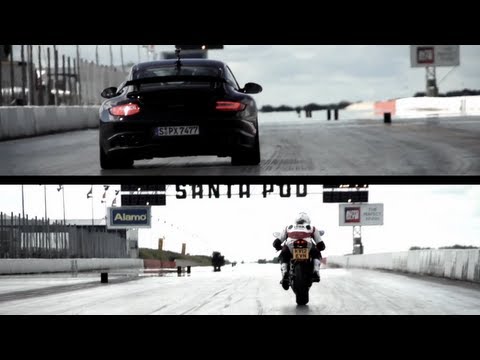 Porsche GT2 RS v. Ducati 1199 Panigale: The Drag Race. – /CHRIS HARRIS ON CARS