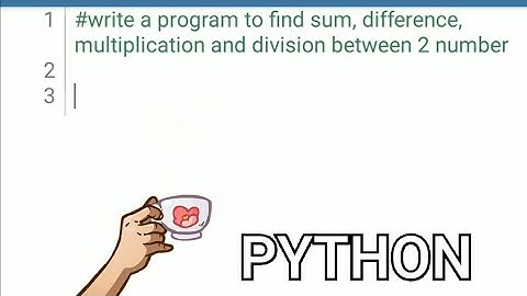 Addition, subtraction, multiplication and division of numbers on Python | calculation on Python