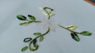 Most attractive flower embroidery tutorial //Hand embroidery design 