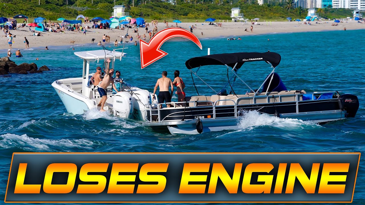HAULOVER INLET CLAIMS ANOTHER BOAT !! ENGINE TROUBLE! | WAVY BOATS ...