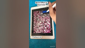 Noise Effect in Procreate ✨#shorts