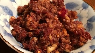 「辛口肉味噌」作り方（酔っぱらい）