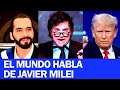 NAYIB BUKELE Y DONALD TRUMP APOYAN A JAVIER MILEI: EL MUNDO HABLA DEL NUEVO PRESIDENTE DE ARGENTINA image