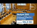 Budget 2021 du dpartement du doubs