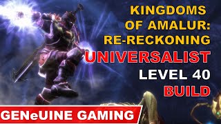 KINGDOMS OF AMALUR: RE-RECKONING BUILD (VERY HARD DIFFICULTY) - UNIVERSALIST (MIG/FIN/SOR) LVL 40