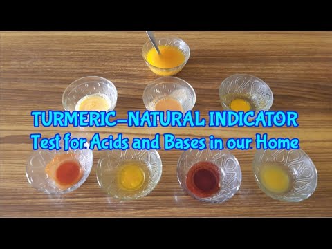 Turmeric Natural Indicator Test For Acids And Bases In Our Home