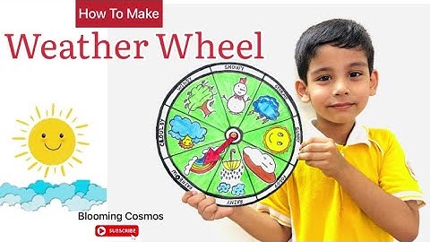 Weather Clock craft easy | Weather wheel making ideas | How to make Weather Clock model easy way