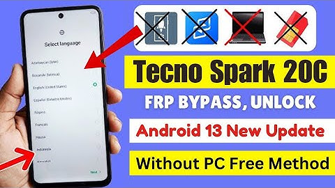 Tecno Spark 20C FRP Bypass New Security 2025 Without PC | Tecno Spark 20C FRP Unlock | No Share