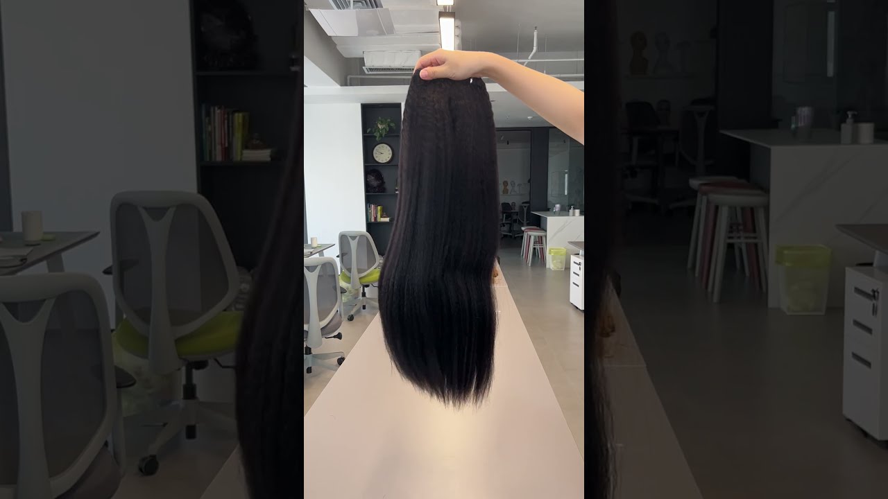 26''Brazilian virgin Italian yaki hair bundles human hair wefts extensions 