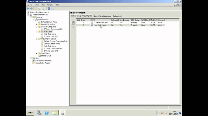 Configuring Group Policy (Part 2) - Windows Server 2008 R2